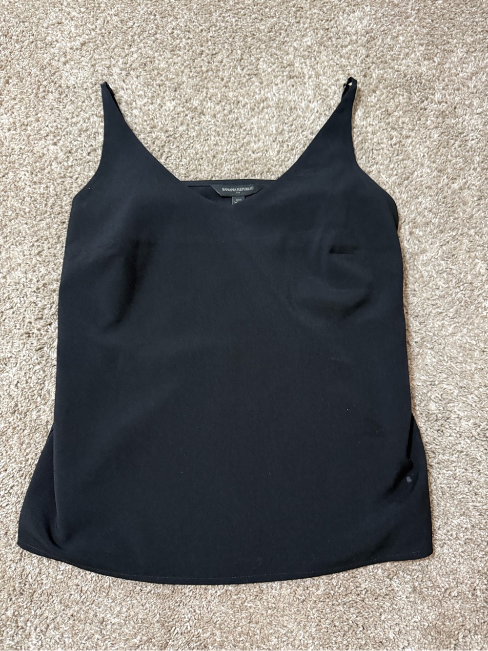 Banana Republic Black Sleeveless V-Neck Cami